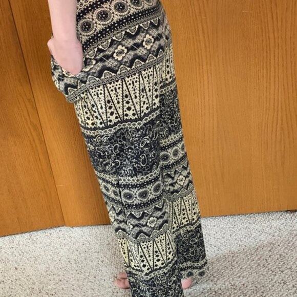 Urban Outfitters Staring at Stars High Rise Bohemian Palazzo Pants Size Med - Picture 3 of 14